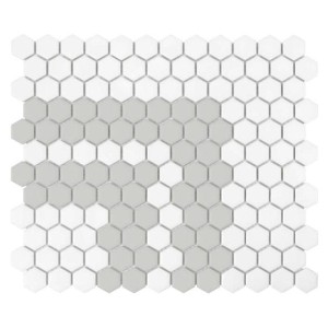 Dunin House Loves Mini Hexagon Stripe 2.2.A Matt 26x30 mozaika gresowa heksagonalna dekoracyjna