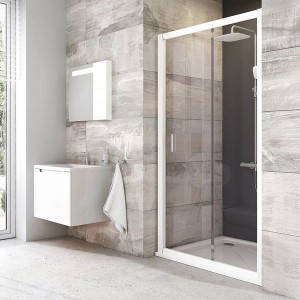 Ravak Blix BLDP2-110 0PVD0100Z1 drzwi prysznicowe rozsuwane 110x190 białe