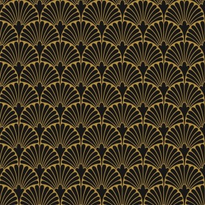 Aparici Art-Deco Black Manhattan Natural 29,75x29,75 płytka ścienna