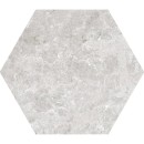 Płytka heksagonalna imitująca kamień, matowa, w kolorze szarym Colorker Hexa Solange Grey 227961 23,2x26,7