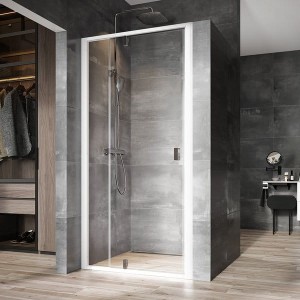 Ravak Nexty NDOP2-110 03OD0100Z1 drzwi prysznicowe uchylne 110x195 białe/chrom