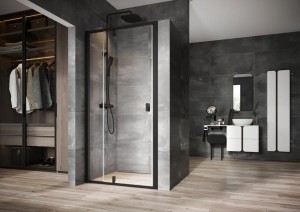 Ravak Nexty NDOP2-110 03OD0300Z1 drzwi prysznicowe uchylne 110x195 czarne 