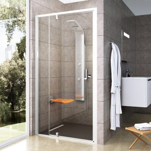 Ravak Pivot PDOP2-110 03GD0100Z1 drzwi prysznicowe uchylne 110x190 białe/chrom