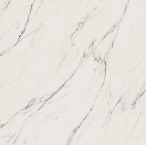 Płytka gresowa szkliwiona imitująca marmur, w kolorze białym z żyłami, powierzchnia mat Paradyż Ceramika Elite White Mat 59,8x59,8