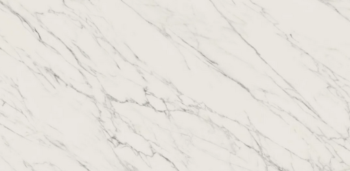 Płytka gresowa szkliwiona imitująca marmur, w kolorze białym z żyłami, powierzchnia mat Paradyż Ceramika Elite White Poler 59,8x119,8