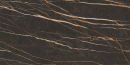 Płytka gresowa szkliwiona imitująca kamień, w kolorze brązowym z żyłami, powierzchnia mat Paradyż Ceramika Pleasure Brown Mat 59,8x119,8