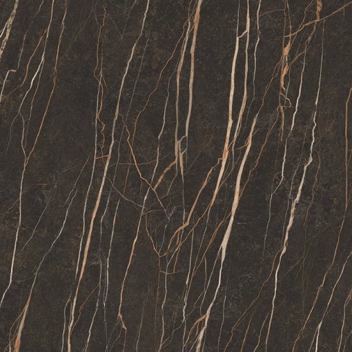 Płytka gresowa szkliwiona imitująca kamień, w kolorze brązowym z żyłami, powierzchnia mat Paradyż Ceramika Pleasure Brown Mat 119,8x119,8