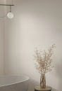 Biała płytka ścienna z dekoracyjnym wzorem Paradyż Ceramika Puris White Decor A Ultramat