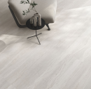 Płytka podłogowa imitująca kamień, matowa, w kolorze białym Flaviker Double Linear White Naturale