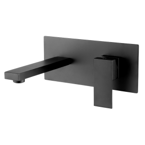 Invena Bateria umywalkowa podtynkowa Paros czarna BP-09-U04-L