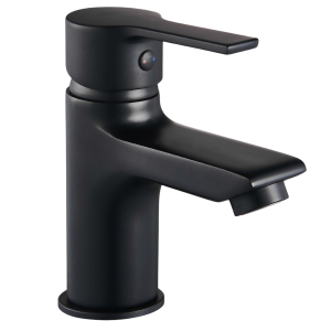 Invena Bateria umywalkowa stojąca niska Bralos Czarna BU-07-004-A