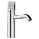 Bateria umywalkowa, stojąca w kolorze chromu z uchwytem imitującym marmur Garbro Plus Trend BU-3P-001-V