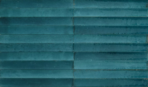 Gresowa, strukturalna płytka cegiełka w stylu rustykalnym Marazzi Lume Ocean Lux Struttura 3D Swing MP94 Lux