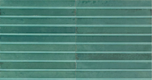 Gresowa, strukturalna płytka cegiełka w stylu rustykalnym Marazzi Lume Emerald Lux Struttura 3D Rake MP9G Lux