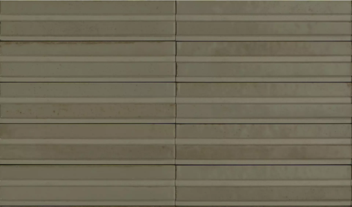 Gresowa, strukturalna płytka cegiełka w stylu rustykalnym Marazzi Lume Greige Lux Struttura 3D Rake MP9J Lux