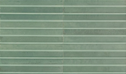 Gresowa, strukturalna płytka cegiełka w stylu rustykalnym Marazzi Lume Turquoise Lux Struttura 3D Rake MP9C Lux