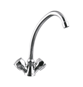 Invena bateria umywalkowo-zlewozmywakowa stojąca Modena chrom BU-11-F0S-L