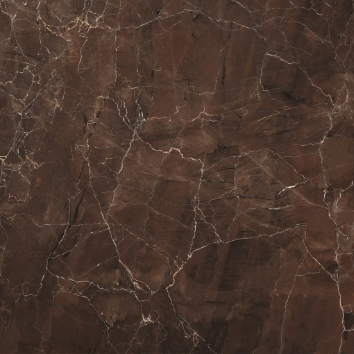 Płytka gresowa, w kolorze brązowym, imitująca marmur Mirage Jewels Emperador Selected Lucido JW05 60x60 TV49