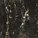 Płytka gresowa, w kolorze czarnym ze złotymi żyłami, imitująca marmur Mirage Jewels Black Gold Lucido JW11 60x60 TV53