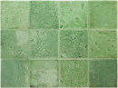 Hiszpańska zielona płytka ceramiczna w połysku Equipe Menorca Lakde 10x10