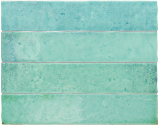 Hiszpańska płytka ceramiczna cegiełka w połysku Equipe Menorca Aqua 6,5x32,8