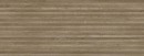 Płytka ścienna drewnopodobna w kolorze brązowym Porcelanosa Gent Line 3D Roble Matt 59,6x150 100337297