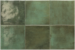 Equipe Spa and Pools Moss Green Gloss 15x15 zielona płytka cegiełka