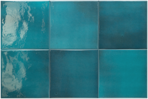 Equipe Spa and Pools Glacier Gloss 15x15 niebieska płytka cegiełka