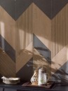 Płytka ścienna drewnopodobna z efektem kamienia w kolorze brązowo-szarym Porcelanosa Gent Stone 3D Arce Matt