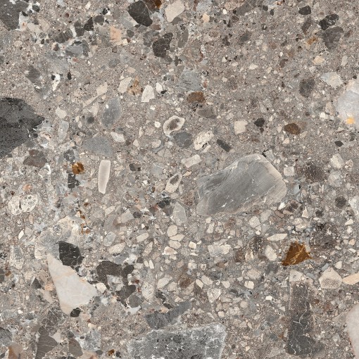 Płytka imitująca kamień, lastryko, w kolorze szarym Mirage Norr Farge RR 05 Naturale 120x120 BIM5 - 6mm