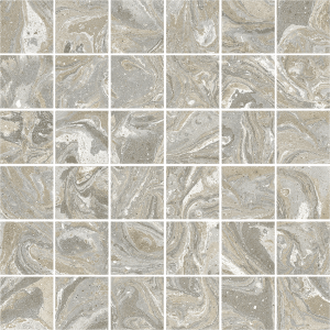 Arcana Spuma Mosaic Macchiato 30x30 mozaika imitująca beton z efektem mieszania farby