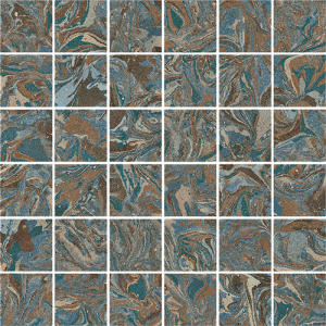 Arcana Spuma Mosaic Tutti Frutti 30x30 mozaika imitująca beton z efektem mieszania farby