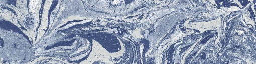 Płytka cegiełka imitująca beton z efektem mieszania farby w kolorze niebieskim, w połysku Arcana Spuma Sorbetto Mirtillo 8x31,5