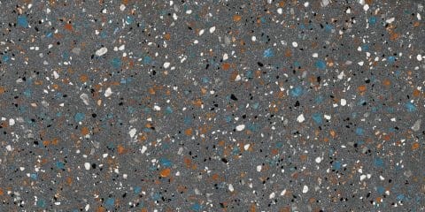 Płytka ścienno- podłogowa, lastryko w kolorze czarnym, matowa powierzchnia Prissmacer Ess. Gobi Nero Matt 60x120