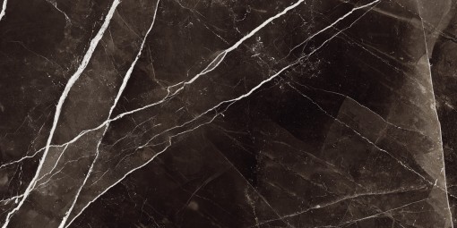 Matowa płytka marmurowa w czarnym kolorze z białymi żyłami, Marazzi Allmarble Calacatta Black Natural 60x120 cm MELJ