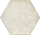 Płytka gresowa w kształcie heksagonu, imitująca beton w kolorze kości słoniowej, naturalna, matowa powierzchnia Fioranese Petite Esagona Avorio Naturale 25x22 CF202EX. Płytki inspirowane francuską podłogą cotto.