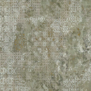 Płytka gresowa pachworkowa, ścienno-podłogowa, w kolorze zielonym, naturalna powierzchnia Aparici Rug Green Natural 59,55x59,55