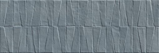 Struktularna płytka ścienna imitująca beton w niebieskim kolorze, Marazzi Cementum Wall Struttura 3D Contact Indigo 40x120 cm MM5Z