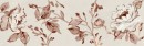 Matowa płytka dekoracyjna, ścienna w beżowym kolorze z kwiatowym motywem, Marazzi Chill Decoro Melody Ivory MAA7 25x76 cm