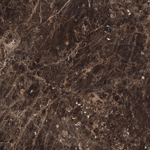 Połyskująca płytka imitująca marmur w brązowym kolorze, Marazzi Grande Marble Look Emperador Lux 120x120 cm MEN0