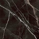 Połyskująca płytka imitująca marmur w czarnym kolorze z białymi żyłami, Marazzi Grande Marble Look Calacatta Black Lux 120x120 cm MEN5