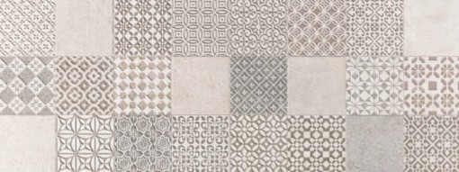 Płytka ścienna pachwork w kolorze beżowym, matowa, strukturalna powierzchnia Porcelanosa Marbella Stone 45x120 100214548