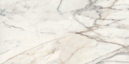 Płytka ścienno-podłogowa imitująca marmur, w białym kolorze z szarymi żyłami Marazzi Fabula Golden 60x120 cm MN40