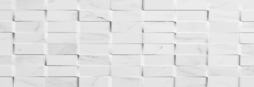 Płytka ścienna marmuropodobna w kolorze białym, połysk, strukturalna powierzchnia Porcelanosa Mosaico Carrara Blanco 33,3x100 100292087