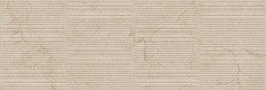 Marazzi Fabula Wall 3D Gentle Marfil 33x100 MN3A beżowa płytka ścienna imitująca marmur