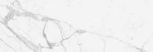 Marazzi Fabula Wall Statuario 33x100 MN36 biała płytka ścienna imitująca marmur z szarymi żyłkami
