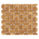Dunin Allumi Tabs Brass Gold 35x29,8 złota metalowa mozaika ścienna dekoracyjna