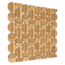 Dunin Allumi Tabs Brass Gold 35x29,8 złota metalowa mozaika ścienna dekoracyjna