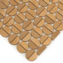 Dunin Allumi Tabs Brass Gold 35x29,8 złota metalowa mozaika ścienna dekoracyjna