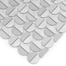 Dunin Allumi Tabs Silver 35x29,8 srebrna metalowa mozaika ścienna dekoracyjna